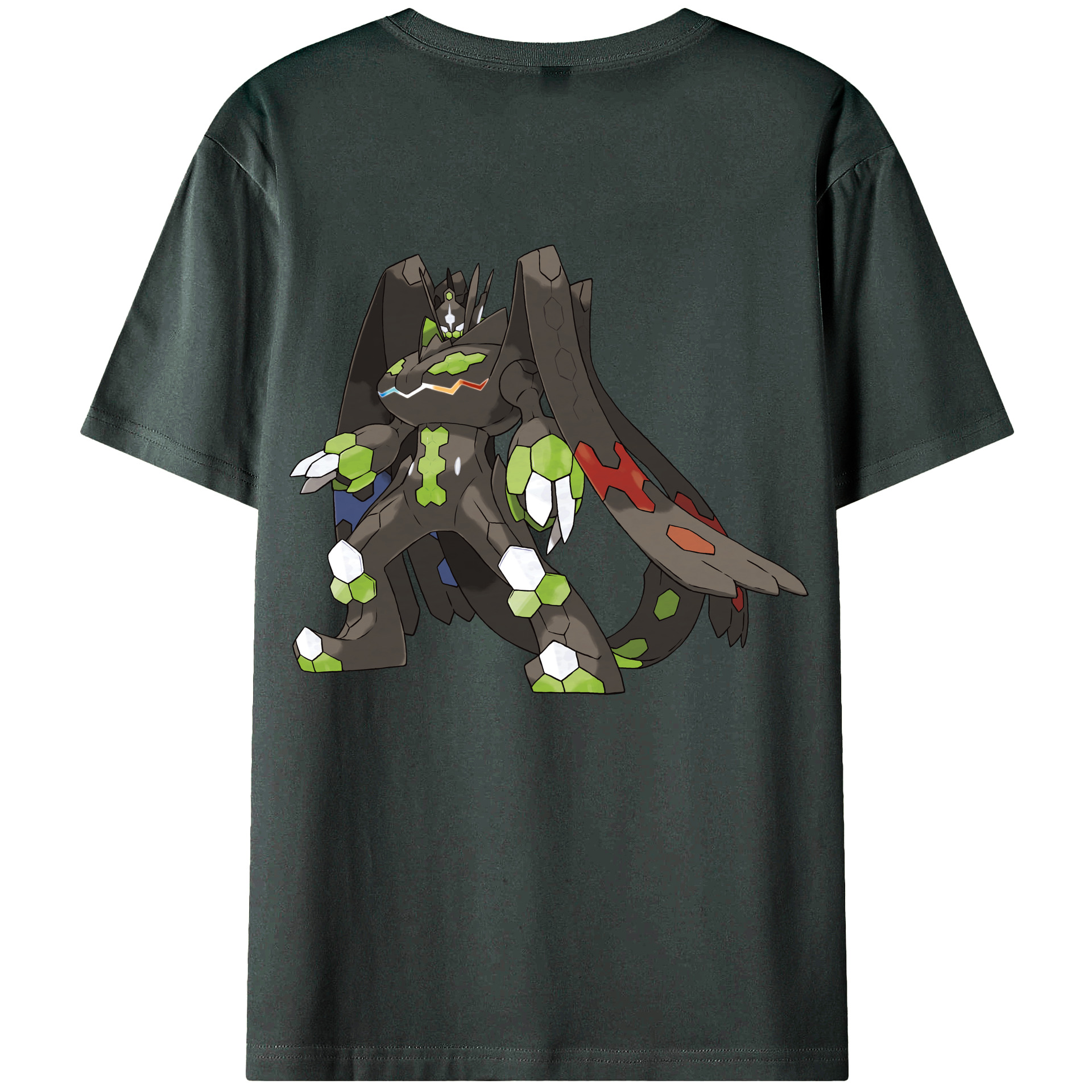 （画像用） ポケットモンスター Pokémon 綿100％ メンズ半袖Tシャツ（バックプリント） 通気性